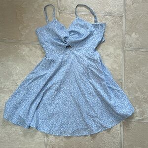 Baby blue tie-back sundress